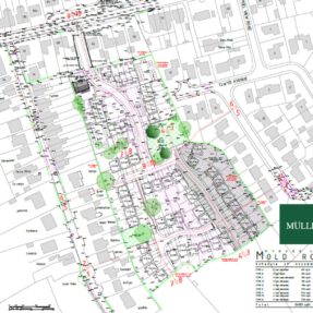 Site plan of development on Mold Road in Mynydd Isa in Flintshire