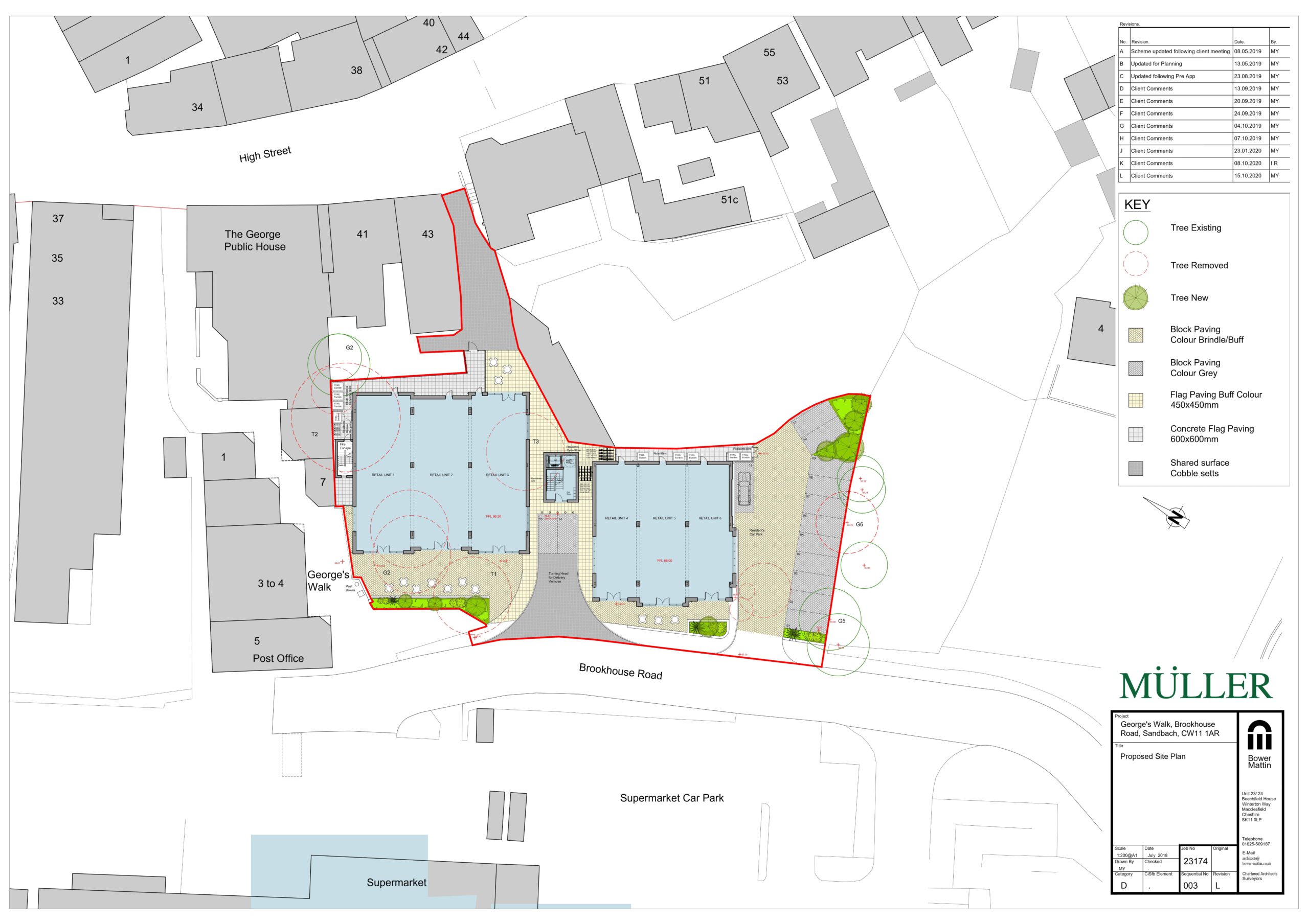 Muller submitted an outline site plan for Brookhouse Road, Sandbach