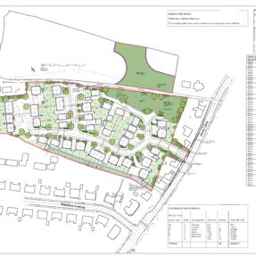 Drury, Flintshire site plan for plot of land