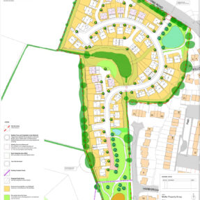 Indicative Site plan for Whissendine submitted by Muller