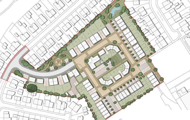 Housing Development in Tunstall, Stoke-on-Trent - Site Plan - Muller Property Group