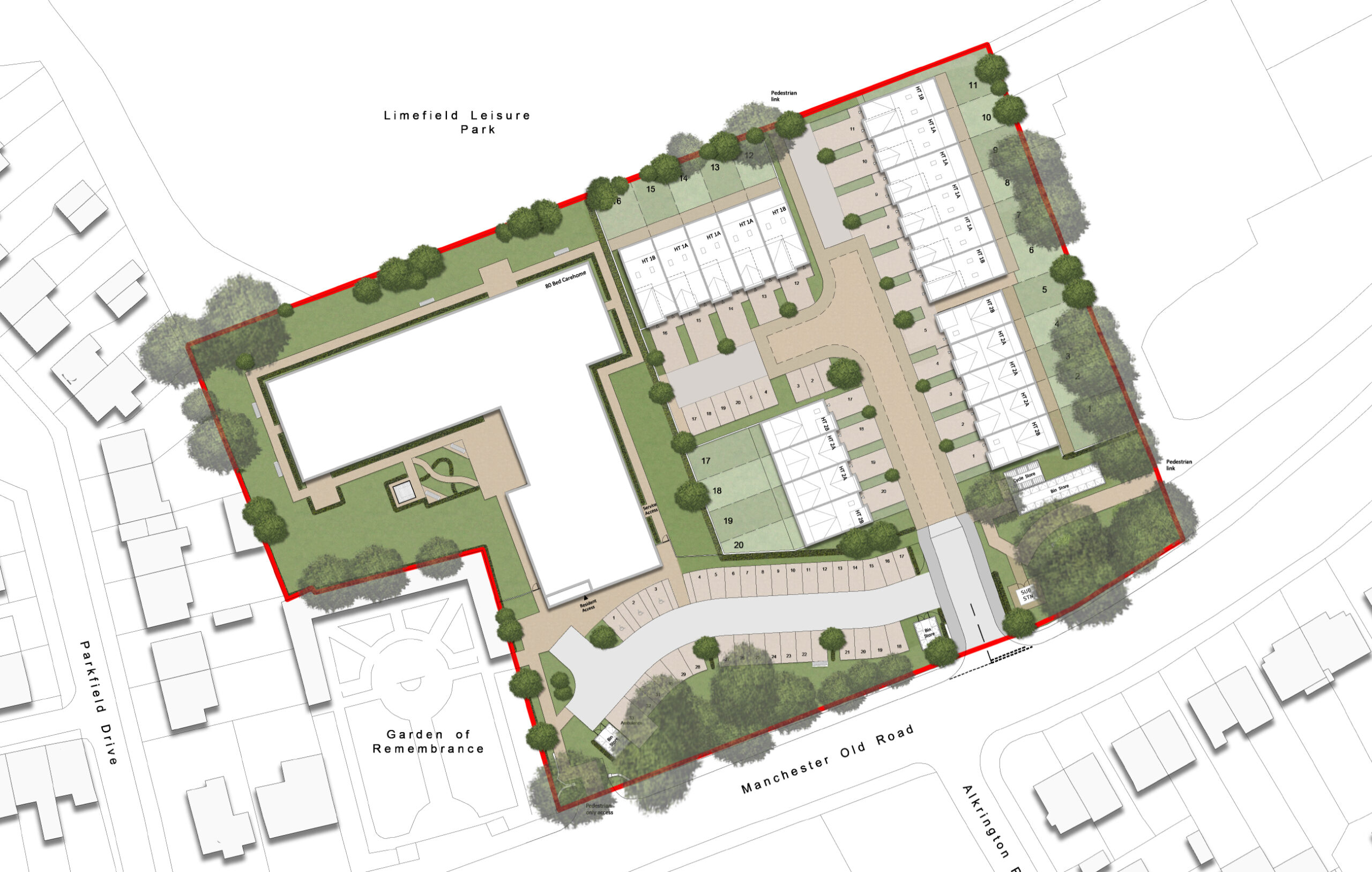 Mixed-use Development in Middleton, Greater Manchester - Site Plan
