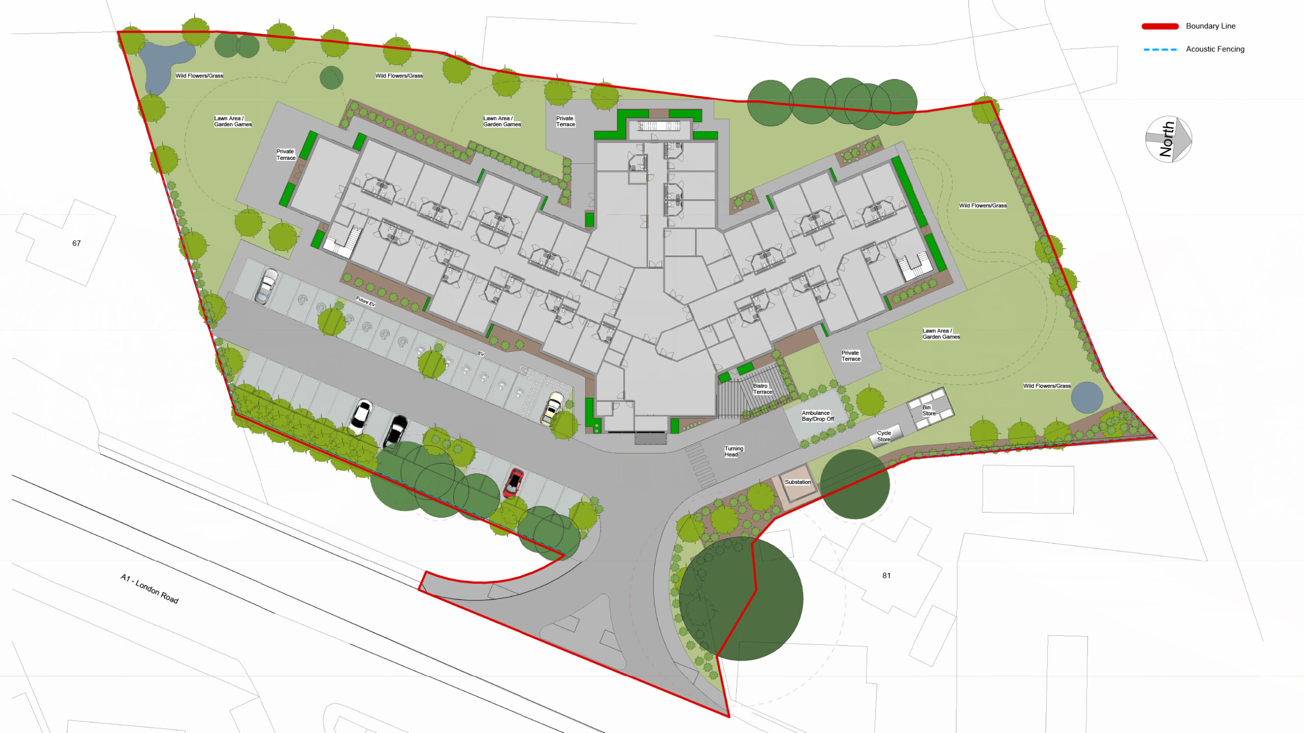 Care Home in Sandy, Bedfordshire - Plan
