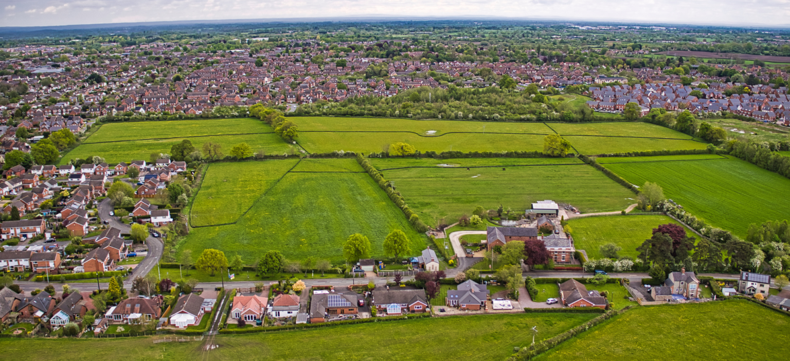 Aerial shot of Strategic Land at Maylands Park