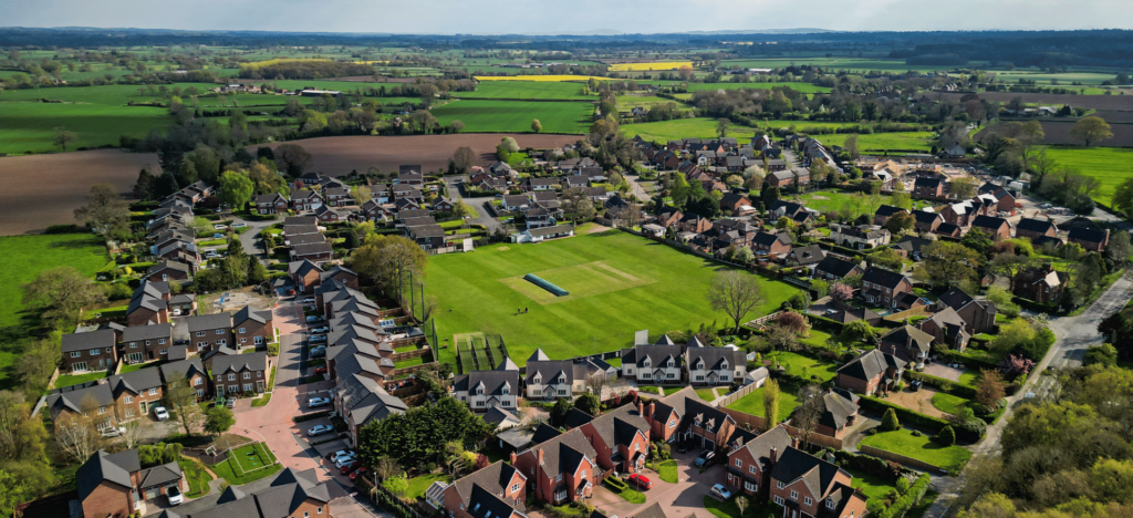 Aerial photo of land