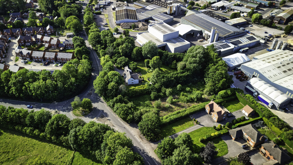 Ashbourne Care Home Opportunity - Aerial View - Muller Property Group