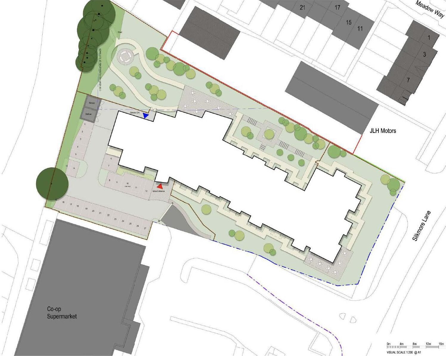 Care Home in Stafford - Site Plan