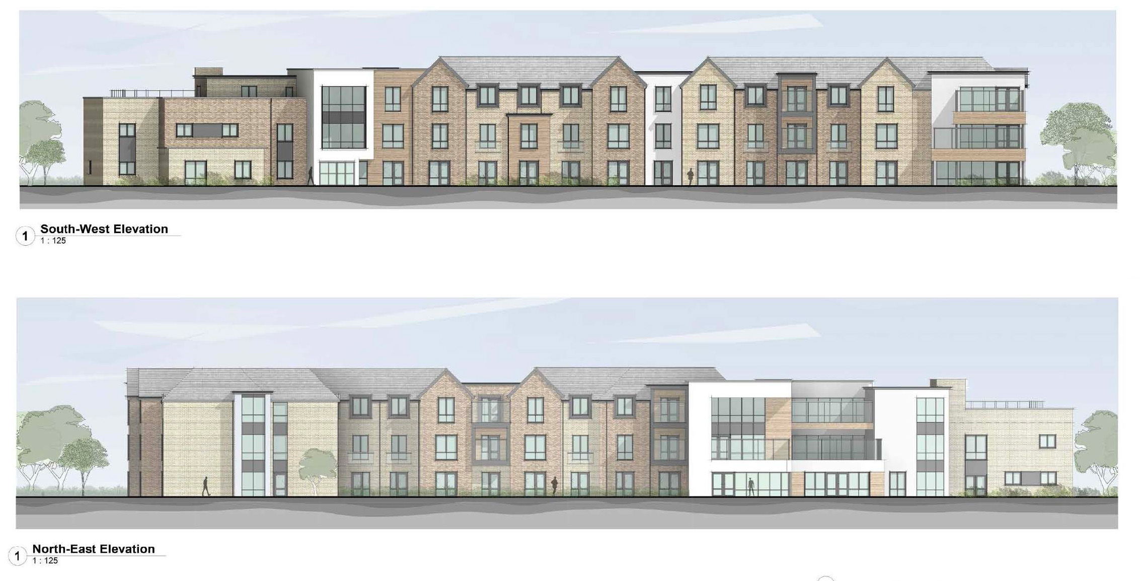 Care Home in Stafford - Elevations