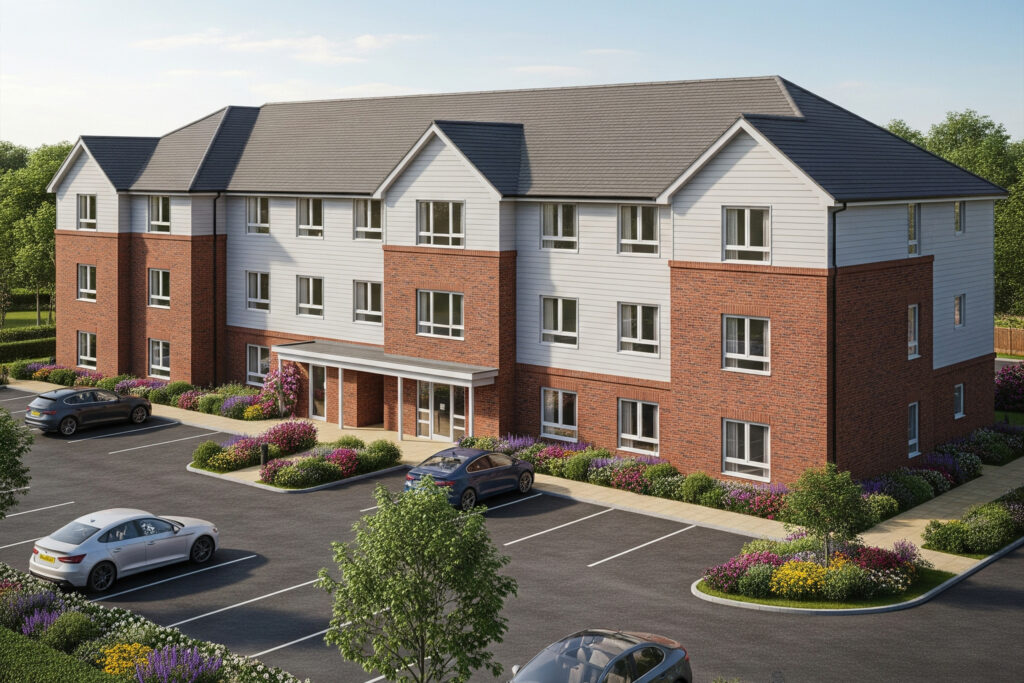 Egham, Care Home Development, CGI, Muller Property Group
