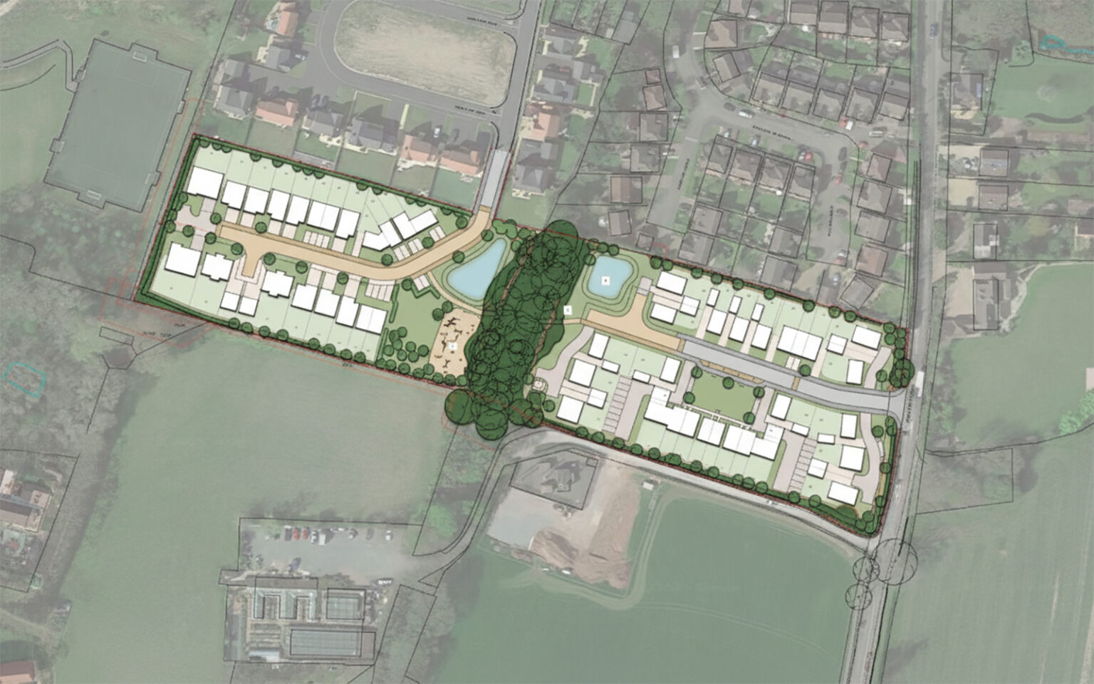Cross Butts, Eccleshall, Residential Development Masterplan, Muller Property Group