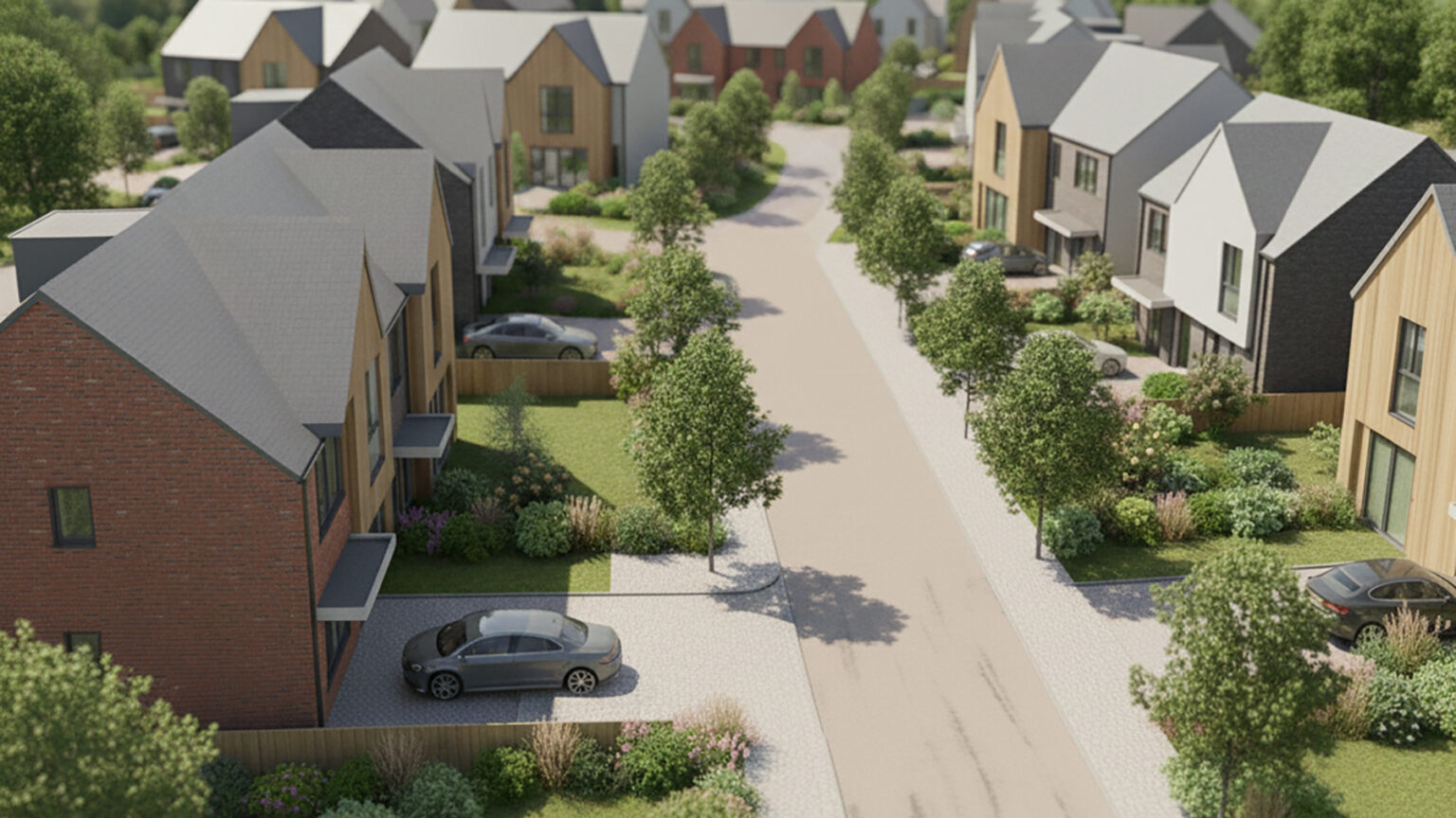 The Burgage, Eccleshall, Residential Development CGI, Muller Property Group