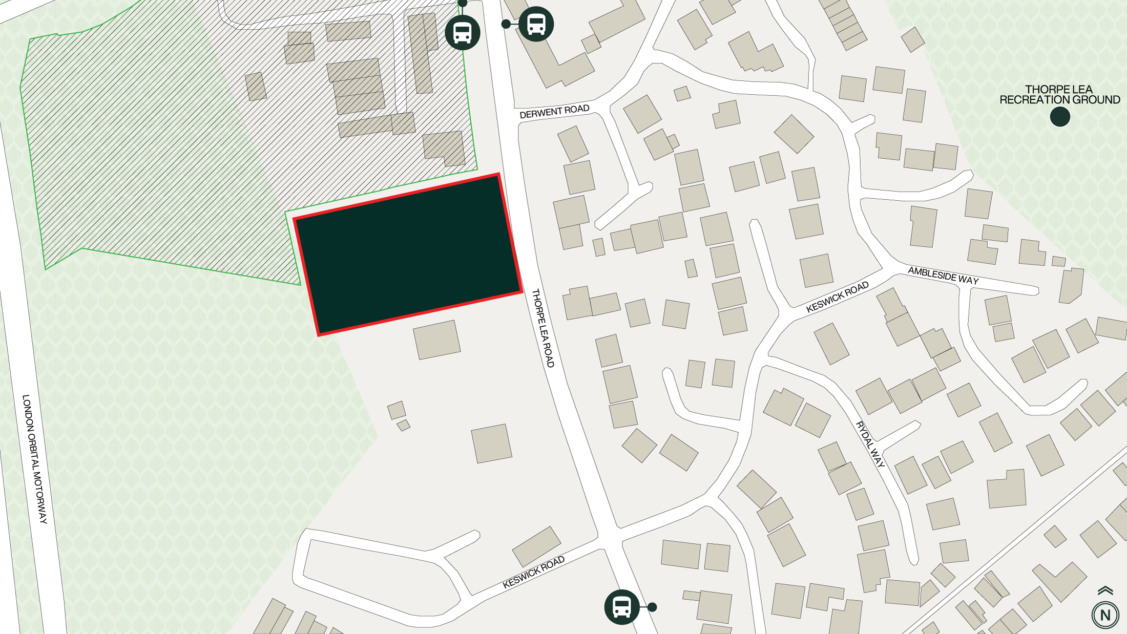 Egham-Care-Home-Development,-Site-Location-Plan,-Muller-Property-Group