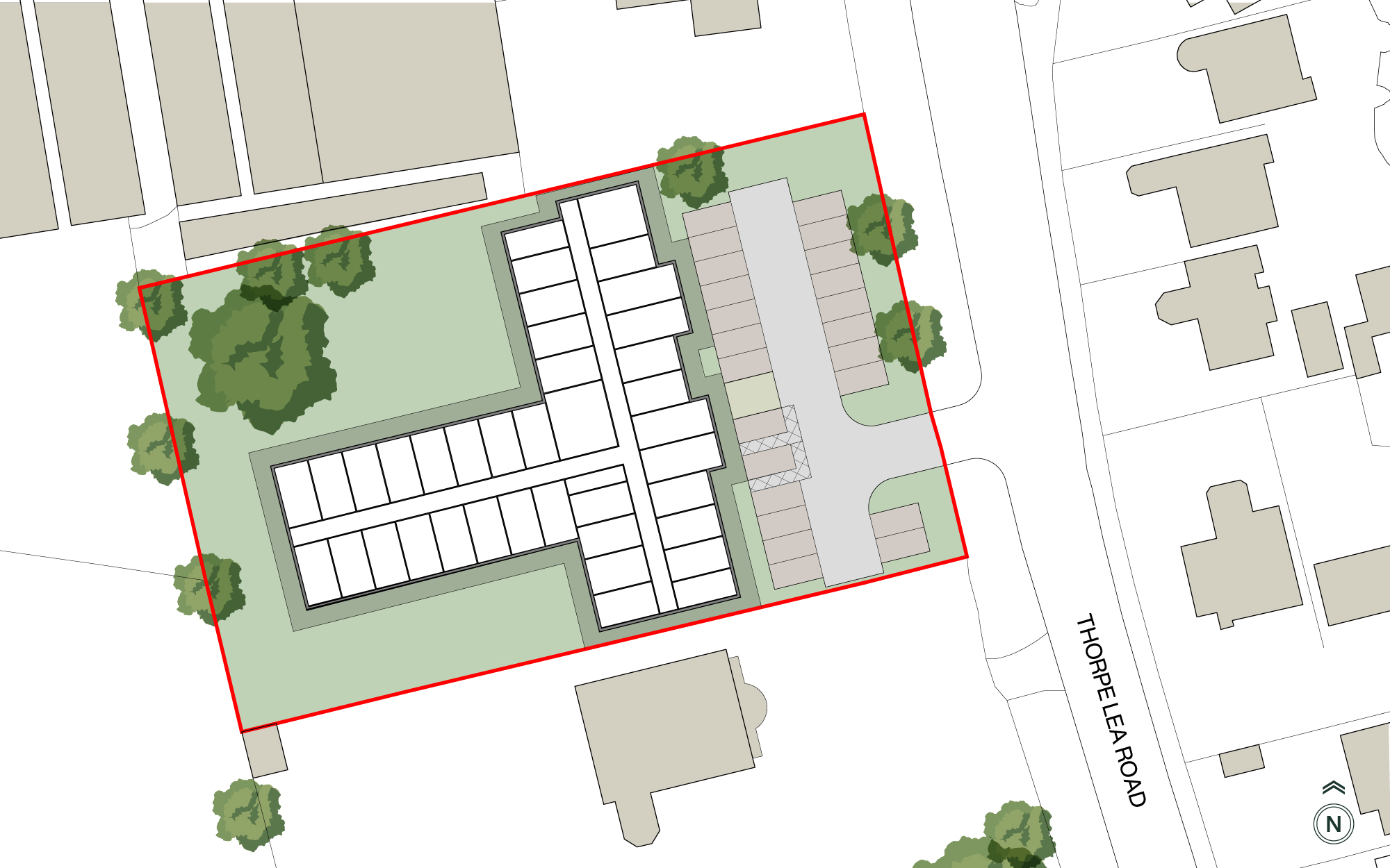Egham Care Home Development site master plan