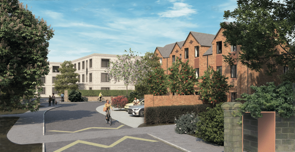 Parkfield House, Middleton, CGI, Entrance View_Muller Property Group