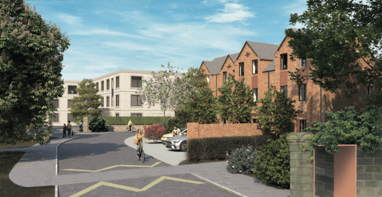 Parkfield House, Middleton, CGI, Entrance View_Muller Property Group