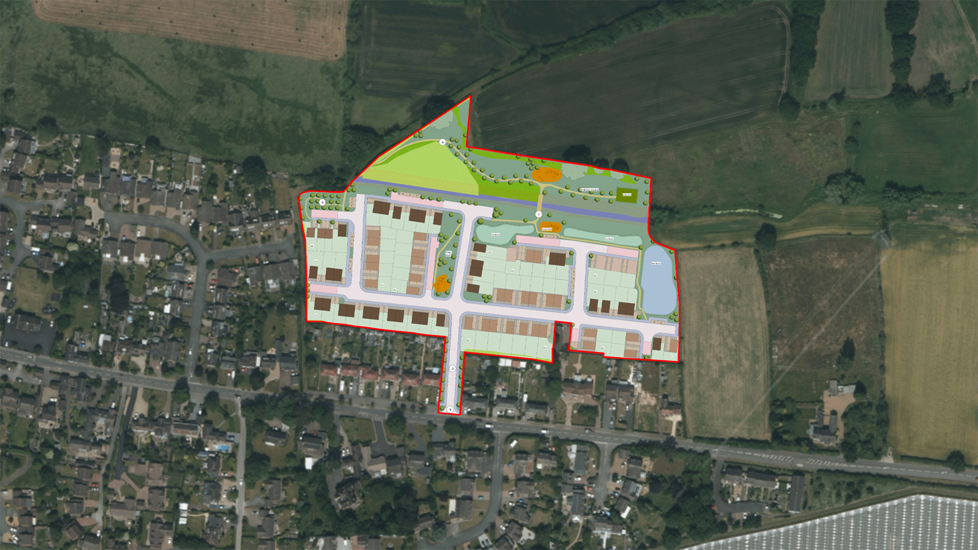 Kings Bromley, Residential Development, Site Layout, Muller Property Group