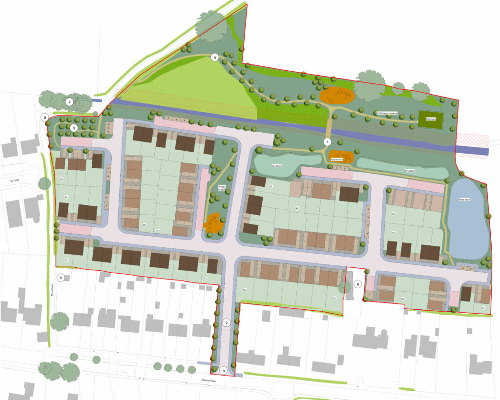 Kings Bromley, Residential Development, Site Layout, Muller Property Group