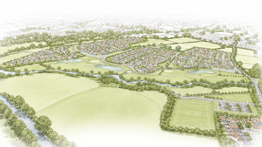 Muller Property Group_Sandbach planning application_Phase 2 Masterplan Visual