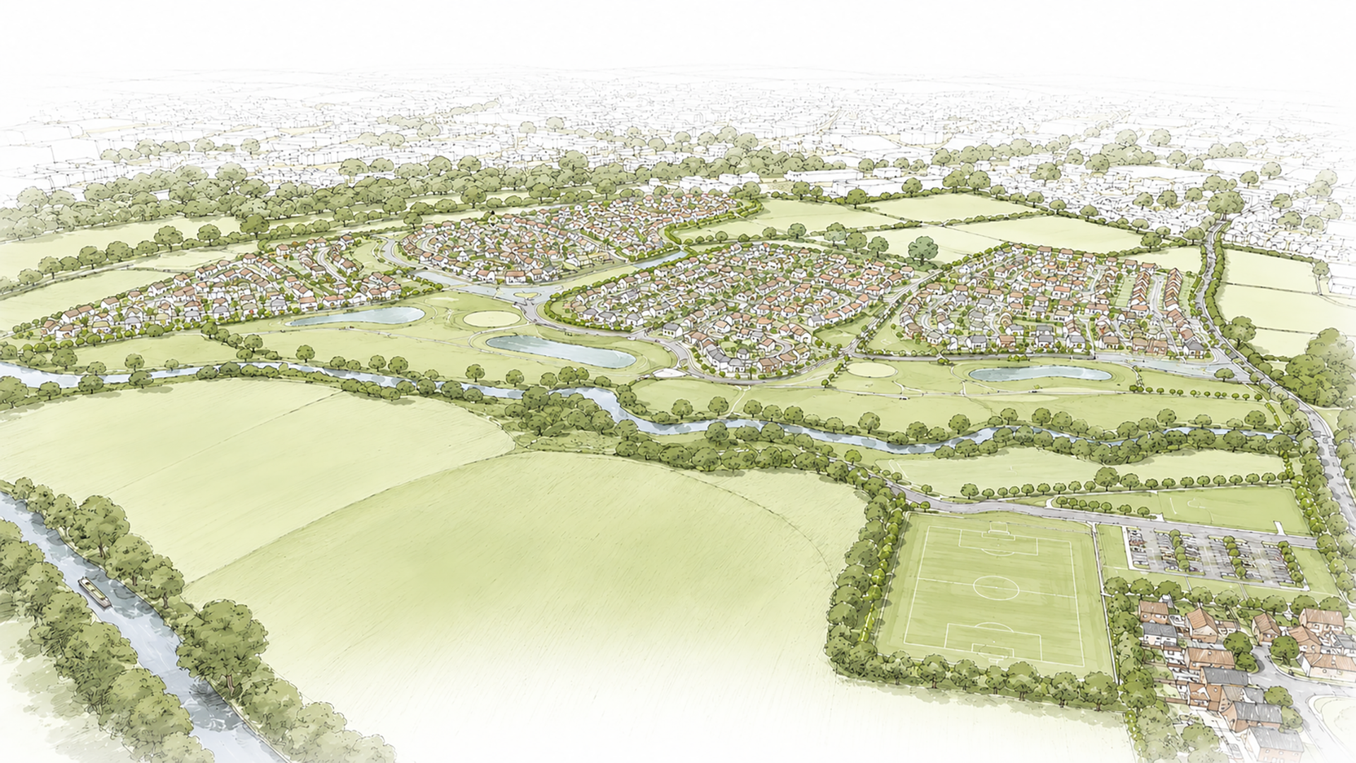 Muller Property Group_Sandbach planning application_Phase 2 Masterplan Visual