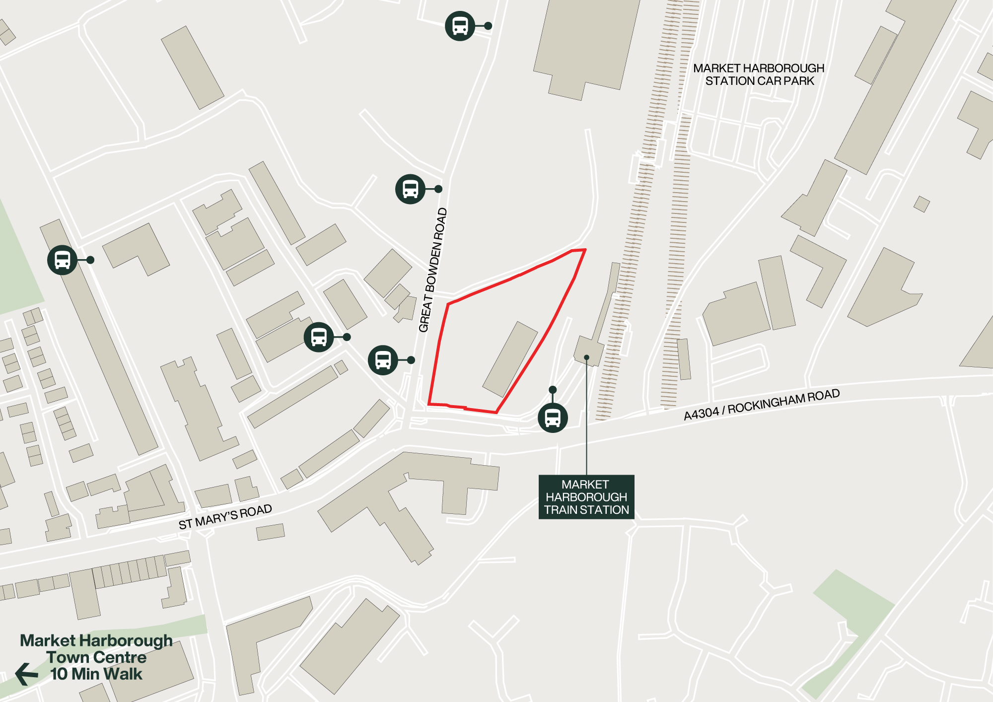 Market Harborough | Care Home Development Opportunity, Site Location Plan